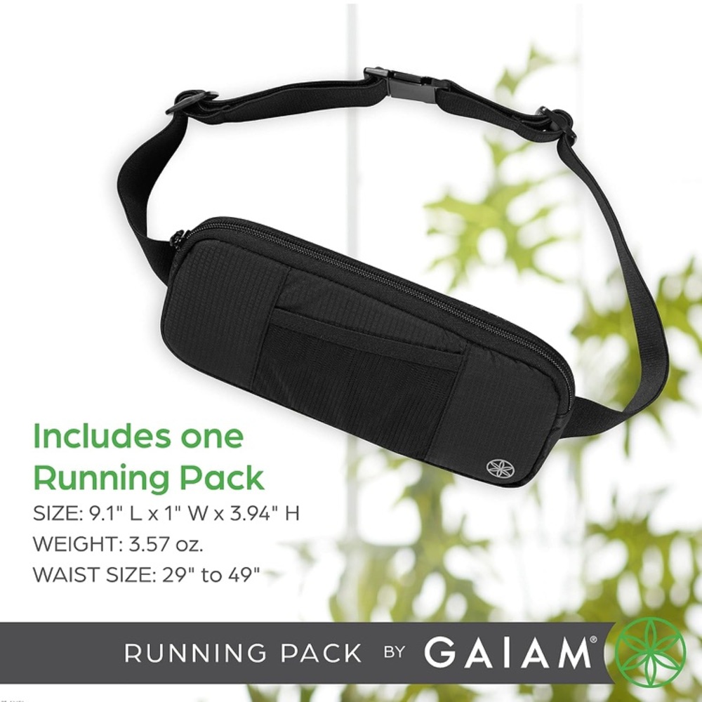 NWOT Gaiam Black Running Pack Unisex
